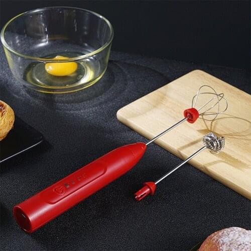 Electric Handheld Egg Beater Coffee Milk Drink Whisk Mixer Heads Eggbeater USB Rechargeable Food Blender Frother Stirrer