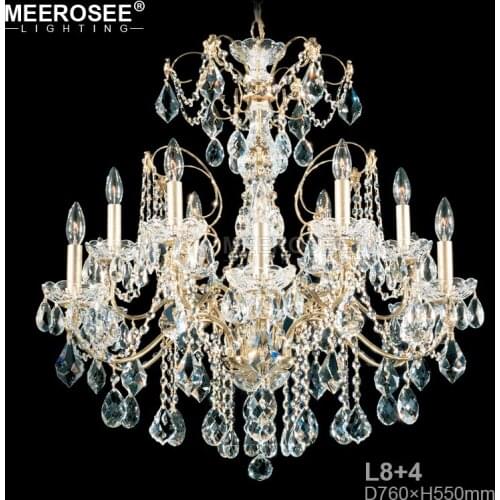 Modern Large Crystal Chandelier Light Fixture Iron Chandeliers Hanging Lamp for Foyer Living Room Crystals Lustres Luminaires