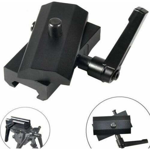 Tactics QD Rotatable Rifle Bipod Adapter for Harris Bipod with Pivot Lock