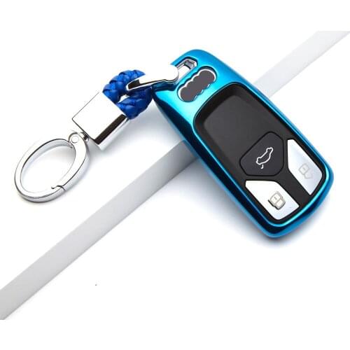 TPU Car Key Cover Protection Case For Audi A4 New A4L A5 A6L QT S5 S7 Q7 TTS Key Shell Bag Remote Styling Auto Accessorise
