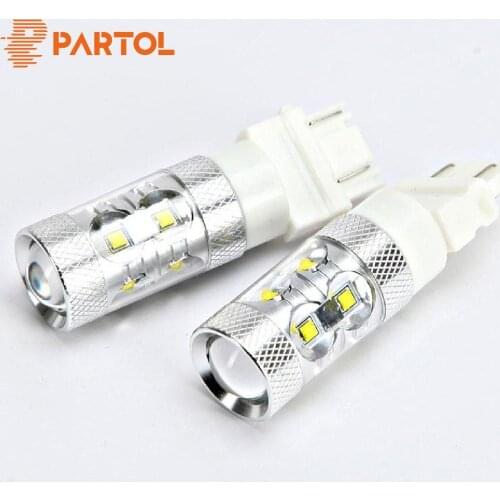 Universal Car T25 LED Light Bulbs Super Bright Auto Turn Signals Car Reverse Lamp Brake Stop Light White 12V 24V