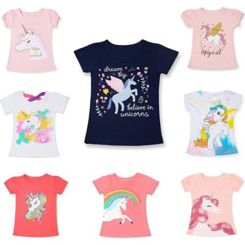 Футболки с коротким рукавом для девочек WFRV China At AliExpress