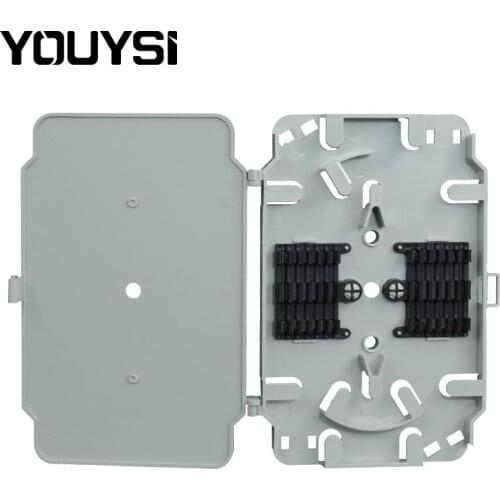 YOUYSI 10PCS 12 Cores Optical Fiber Splice Tray FTTH Fusion Tray with Cover used in Fiber Closure Distribution Box