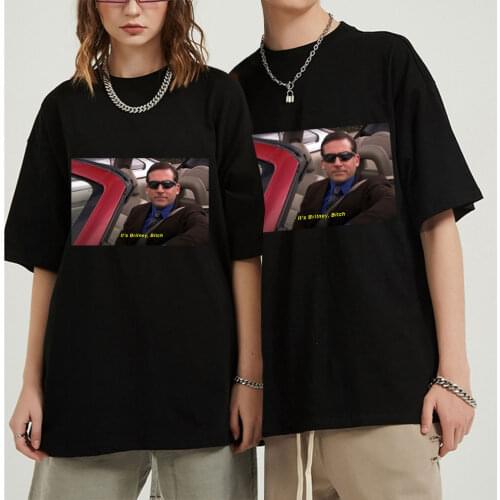 It 's Britney Bitch Printing Interesting Fashion Tees Casual Female Loose Short-sleeved Tops Harajuku New Letters Loose T-shirt