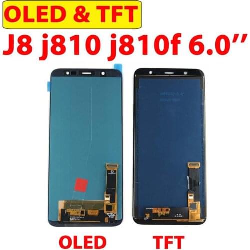 100% Test Work TFT J810 For Samsung J8 2018 Display Touch Screen Digitizer LCD For SAMSUNG Galaxy J810 J810F J810Y Assembly OLED