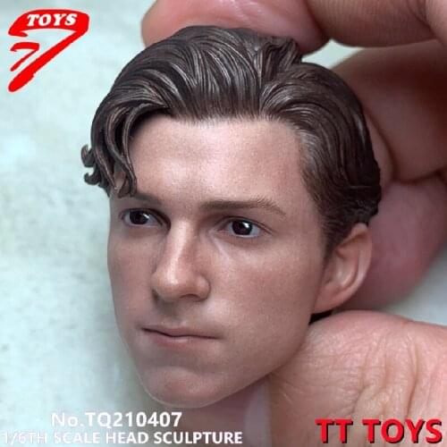 1/6 Scale male head sculpt TTTOYS TQ210407 movie star Tom Holland Head Carving for 12 inch action figure dolls