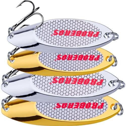 1 Pcs Hot Sale 3g-60g Metal Spinner Spoon Trout Fishing Lure Hard Bait Paillette Artificial Bait Small Hard Sequins Spinner