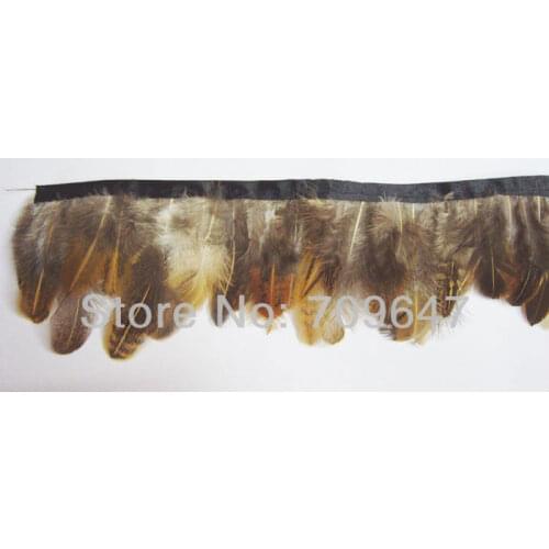 2 Yards/Lot 6cm Height Pheasant Feather Trim Ribbon Nature Retro Wild Jungle Color,Plumes Decoration,home decoration accessories