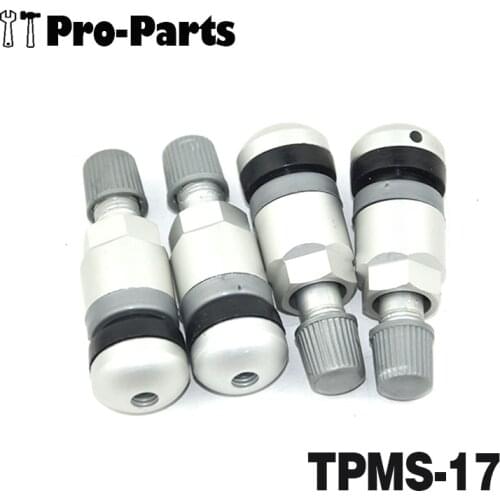 4PCS Aluminum TPMS Tyre Pressure Monitoring Sensor Rebuild Service Kit with Valve Stem for Audi A4 A6 VW Passat Porsche Cayenne