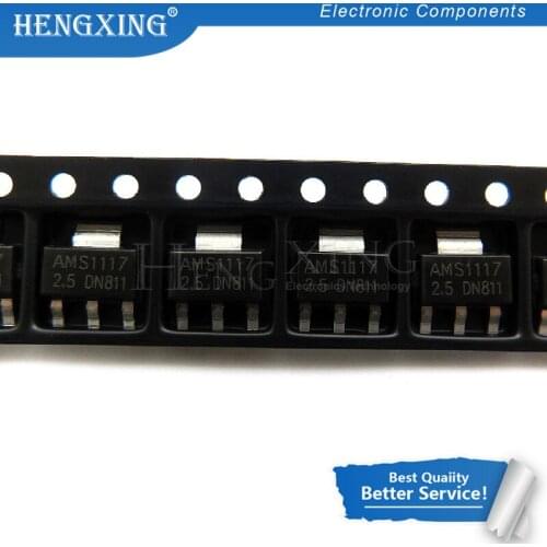 50pcs/lot AMS1117-2.5 LM1117 SOT-223 2.5V Linear Regulator In Stock