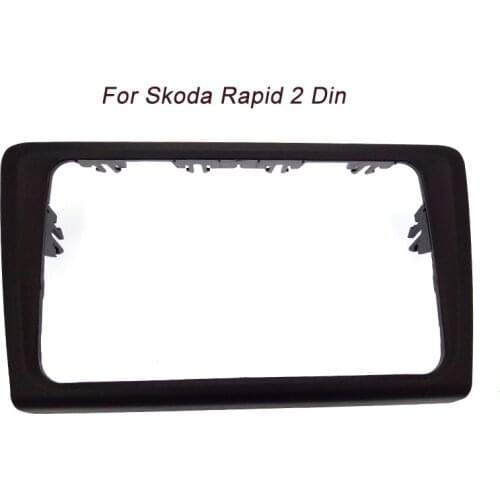 ITYAGUY 2din Car Radio Fascia for SKODA Rapid 2013 stereo facia frame panel dash mount kit adapter trim Bezel facia
