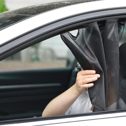 Car Sun Blinds UV Protection Side Windows Sun Protection Magnetic Fixed Sun Shade Curtains Summer Mosquito Nets Dustproof Cover