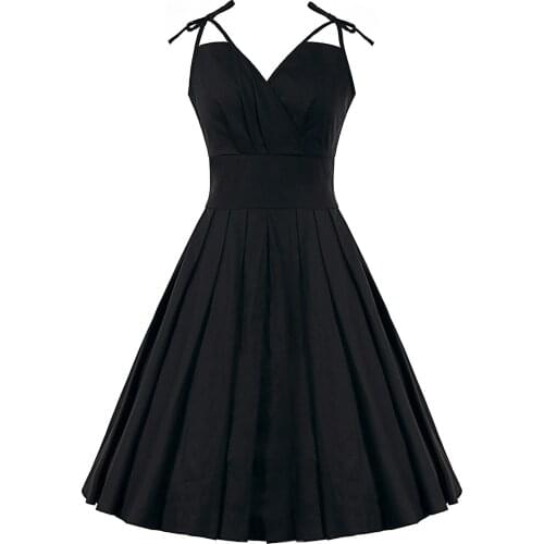 4XL Black strap Marilyn Monroe Dress Sexy Elegant V NecK Sleeveless Belt Pin Up Big Pendulum Vintage Midi Dresses