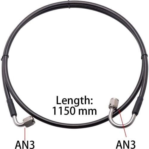 Hot sell Black Clutch line Master To Slave Cylinder Complete Stainless Clutch line With An3 Fitting For 06-15 Honda Civic Si