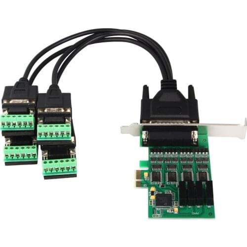 Good Quality 4 Ports High Speed Serial RS422 RS485 PCI Express PCIe Card Chipset For XR17V354 Best Price