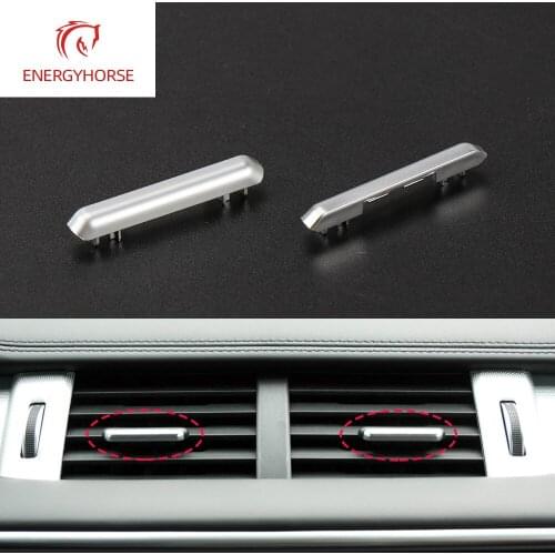 Chrome Plate Air Conditioning Vent Toggle Piece Outlet Card Pad Clip Wind Direction Adjustment Plectrum For Range Rover Evoque