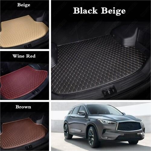 Custom Car Trunk Mats for INFINITI Q50L Q60 Q70L M35 G37 G25 Q50 FX35 EX35 JX35 QX60 QX30 QX50 QX56 QX70 QX80 ESQ Cargo Liner