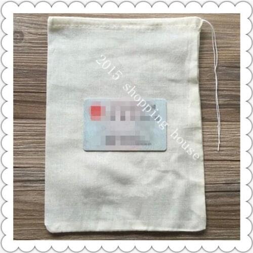 Kitchen cooking tools supplies empty tea bags With String heal seal filter cotton bag for Herb Loose Tea 16CM*21CM