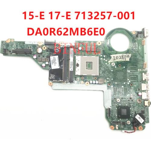 High quality for 14 15 14-E 15-E series 713257-001 713257-501 Laptop Motherboard pavilion DA0R62MB6E0 100% fully tested