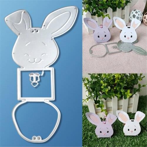 Rabbit Metal Cutting Dies for Scrapbooking Handmade Tools Mold Cut Stencil New 2021 DIY Card Make Mould Model Craft Decoration