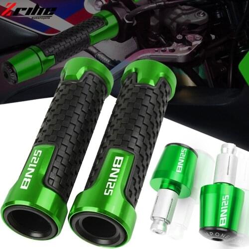 Motorcycle Accessories CNC Handlebar Grips Handle Bar Cap End Plugs For KAWASAKI BN125 ELIMINATOR 2003-2008 2007 2006 2005 2004