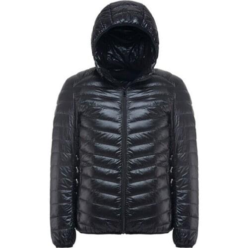 2020 New Down Jacket Men Autumn Winter Casual Hooded White Duck Down Jackets Jaqueta Mens Outwear UltraLight Warm Coats Casaco