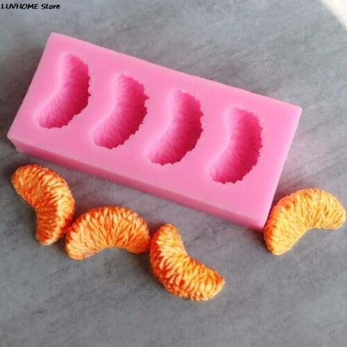 Orange Petal Silicone Molds Soap Candle Making Dessert Baking Home Decoration