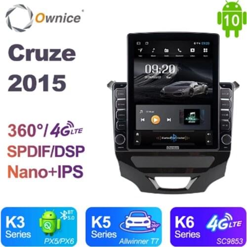 Ownice Android 10.0 Octa 8 Core Car Radio forChevrolet 2015 Cruze GPS Auto Multimedia Stereo PlayerTesla Style 4G LTE