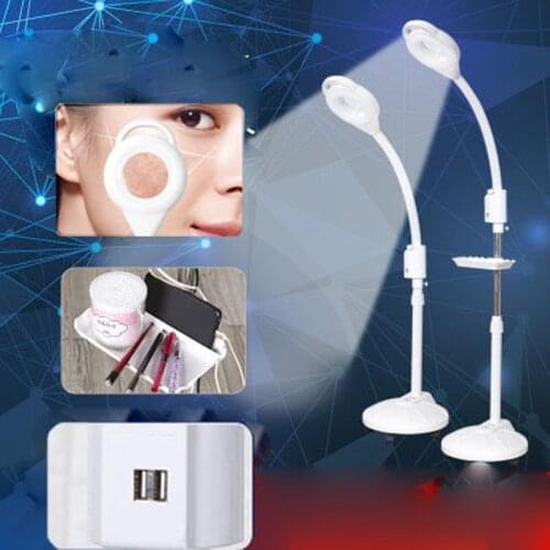 Pro 8X Diopter 120 LED Magnifying Floor Stand Lamp Magnifier Glass Cold Light Len Facial Light For Beauty Salon Nail Tattoo