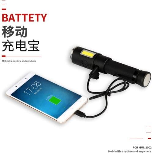 LED multi-function strong light alarm flashlight womens light weight self-defense anti-wolf artifact legal weapon