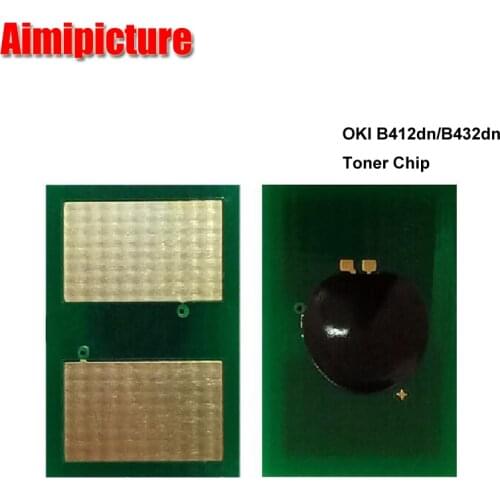 45807106 45807120 45807105 45807107 TNR-M4G1 45807123 Toner Chip For OKI B412 B432 B512 MB472 MB492 MB562 Chip 7K 20pcs/lot