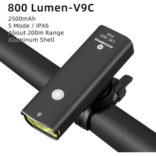 ROCKBROS Bike Light Bicycle Headlight MTB Flashlight Front Rear Bicycle Lamp Cycling Riding Lamp Bike Accessories Cycle Light