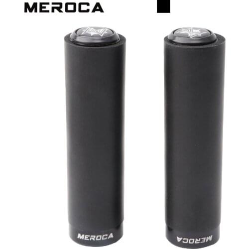 MEROCA 130mm MTB Shock-absorbing Handlebar Grips Non-Slip Silica Gel Bicycle Lockable Handle Bar 1 Pair