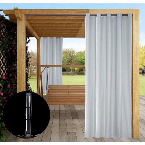 1Pc Sunlight Blackout Outdoor Window Curtain Waterproof Drape Patio Porch Decor Window Curtain Drapes for Porch,Pergola,Cabana