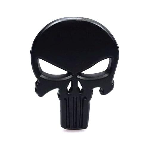 10PCSX Metal stickers Emblem Skull Punisher Emblem Badge Logo
