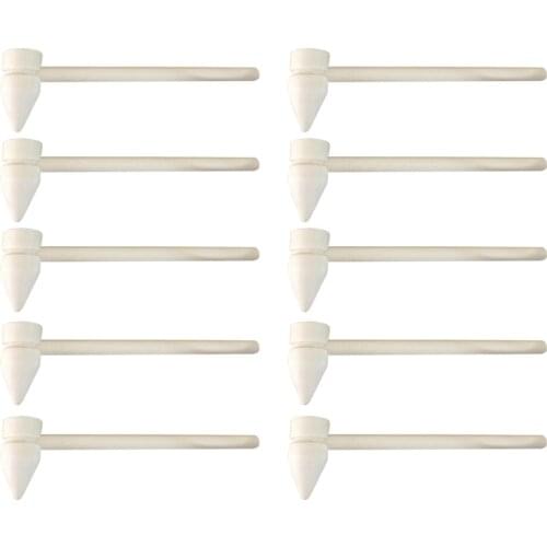 10pcs Natural Wooden Hammer Wood Mallets Small Tool for Seafood Lobster Crackers