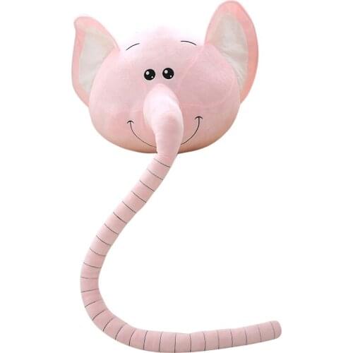2018 Long long nose elephant pillow Stuffed doll & plush animal toy for children Interesting home toy