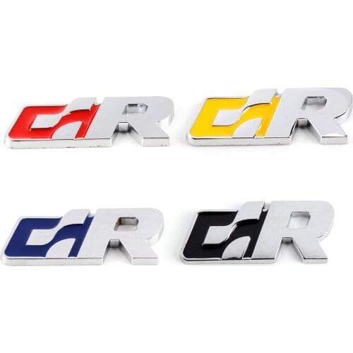 3D Metal SR Logo Car Sticker Emblem Badge Rear Trunk Decal Styling For VW Volkswagen Golf Passat Tiguan CC Jetta Touareg