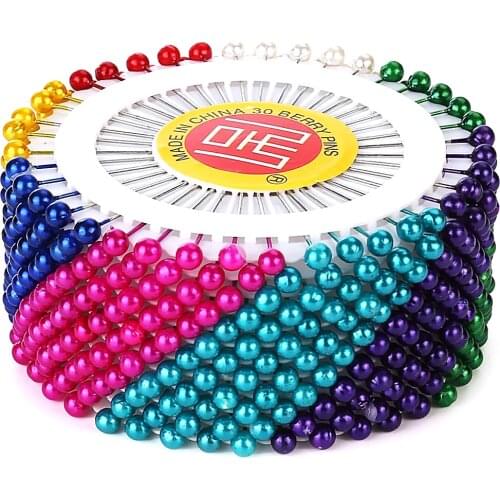 480pcs Pearl Ball Head Pins Corsage Badge Brooch Decorative Ball Head Pins Jewelry DIY Findings