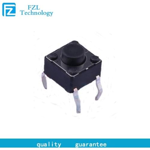 50pcs DTS-62K-V Tact switch 6.2*6.2*5 100gf stroke 0.25mm original genuine electronic BOM with single