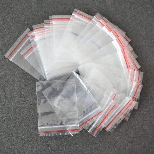 7 sizes 6x8cm/10x15cm Transparent Clear Resealable Zipper Poly Bags Dispenser Bag Storage Sealing Bags for Food Little Item