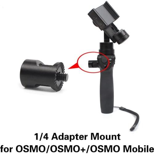 DJI OSMO+ OSMO Mobile Gimbal Accessories 1/4 Adapter Screw Mount Connector Aluminum Alloy Bracket Clip Extending Converter