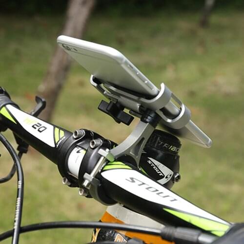 Aluminium Alloy Bike Phone Holder 3.5-6.5" Cell Phone GPS Mount Holder Bicycle Phone Support Cycling Bracket Mount