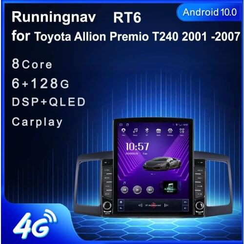 Runningnav For Toyota Allion Premio T240 2001 2002 2003-2007 Tesla Type Android Car Radio Multimedia Video Player Navigation GPS