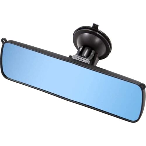 Car Auto Rear View Mirror 9.8 inch Anti Glare Rearview Mirror Blind Spot HD Rearview Universal Mirror with Suction Cup
