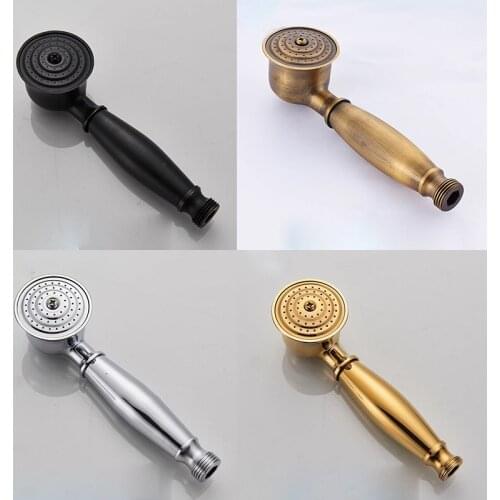 Free Shipping Bathroom Brass Hand Shower Faucet Replace Handhold Sprayer Head Antique Gold Water Saving Home Supplies