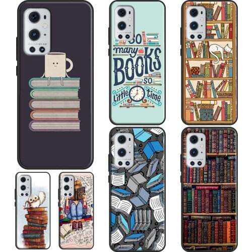Read Books illustration For OPPO Realme 6 7 8 Pro Q3 GT Neo C3 C11 C21 Case For OnePlus 9 Pro 7 8 Pro 8T 9R Nord