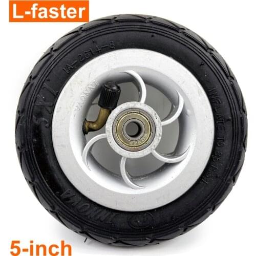 5 Inch Inflation Wheel Using Metal Hub 5X1 Pneumatic Tire With Inner Tube Electric Trolley 5 Inch Pneumatic Wheel Gocart Caster