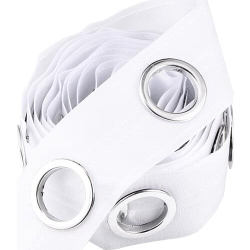 5/10M Eyelet Curtain Tape Curtain Heading Grommet Top Tape Transparent Ring Header 8 rings/m White Tape Curtain Accessories