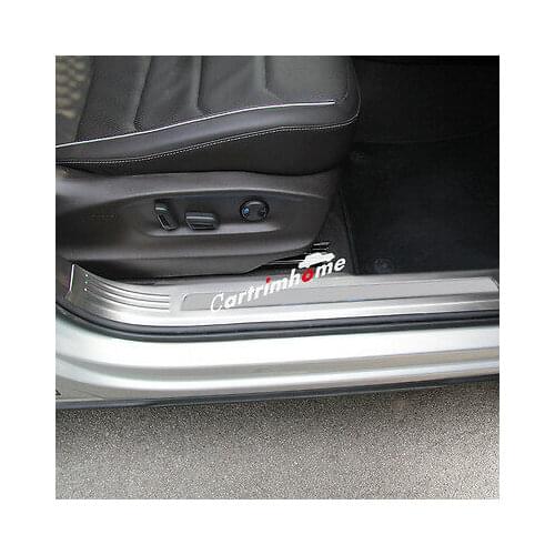 Stainless Inner Door Sill Scuff Plate 4pcs For VW Tiguan 2nd Gen LWB 2016 2017
